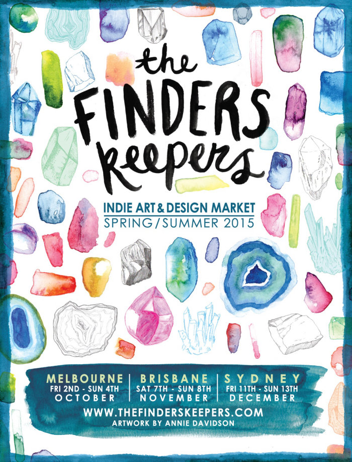 Finders Keepers market Advertising poster design