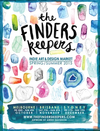 Finders Keepers market Advertising poster design