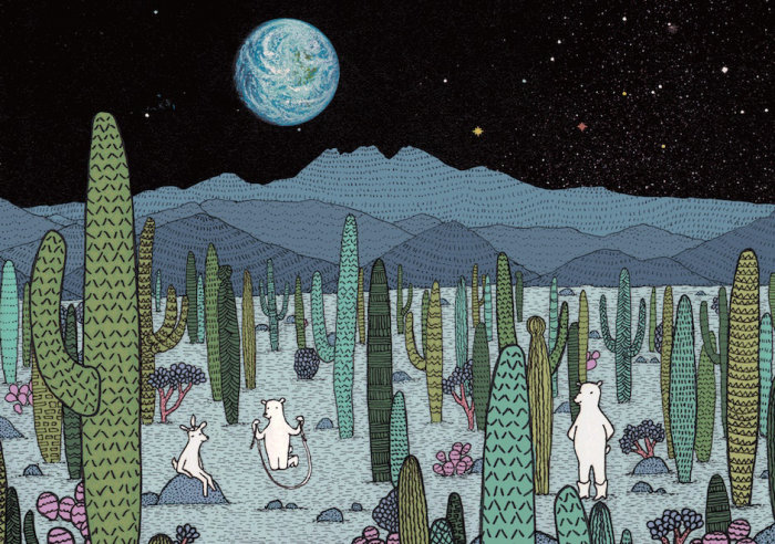 Animation de cactus hérisson par Annie Davidson