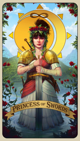 Digital Princess of Swords
