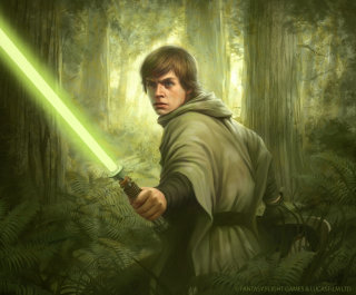 Art of Luke Skywalker Star Wars character