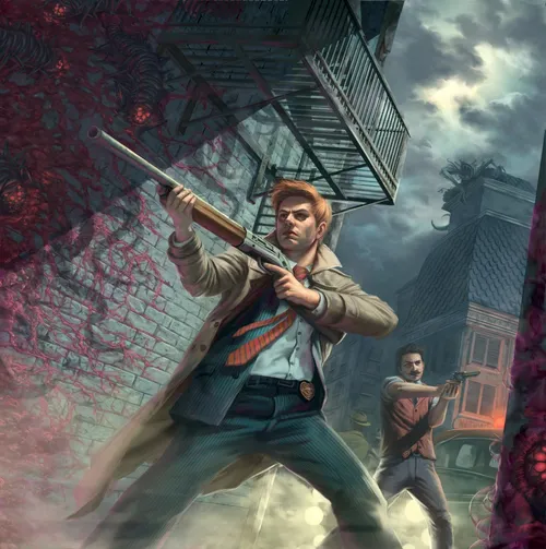 Call of Cthulhu the card game cover illustration
