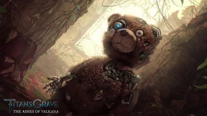 TitansGrave character art of bear robot 