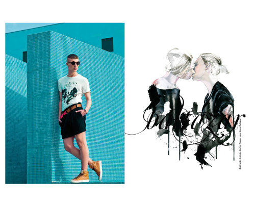 Dido and Aneas illustration project for Nuno Baltazar Spring Summer 2011