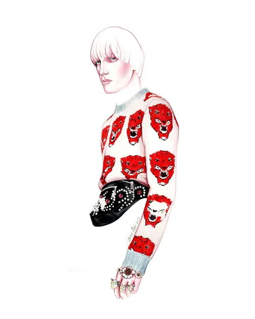 Fashion illustration of a man