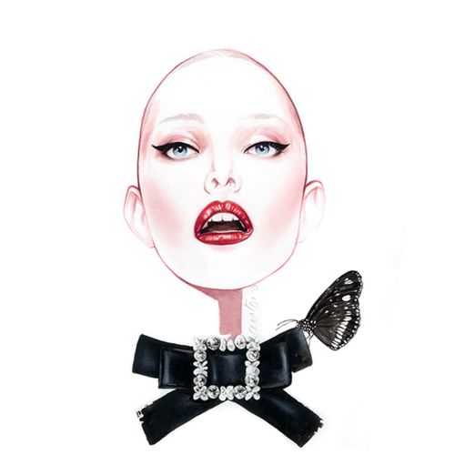 Woman Beauty Illustration For Dolce & Gabbana