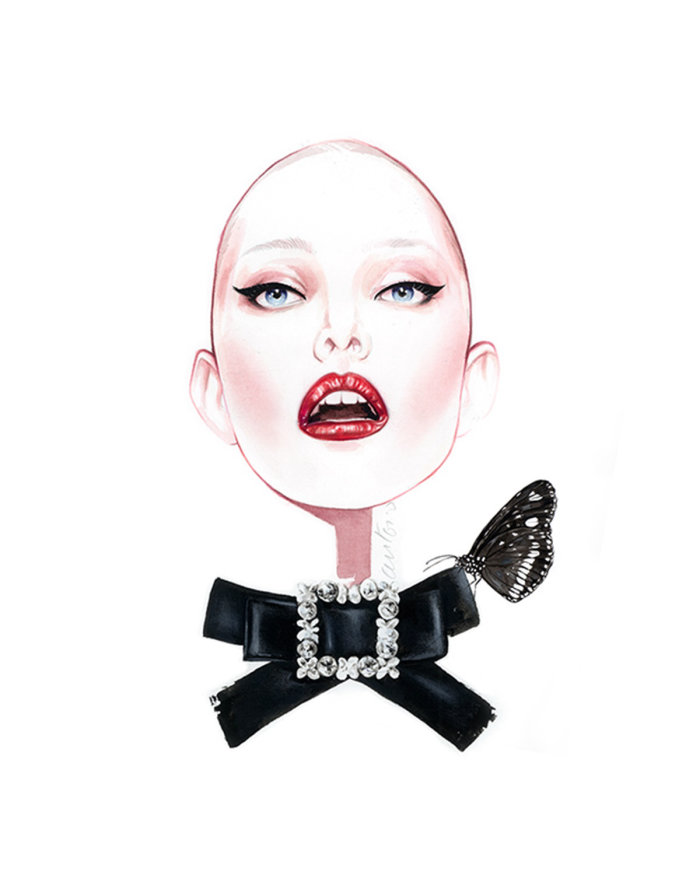 Illustration de beauté femme pour Dolce &amp; Gabbana