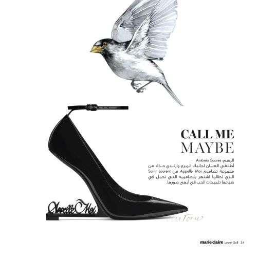 CALL ME MAYBE' Editorial For Saint Laurent Heels
