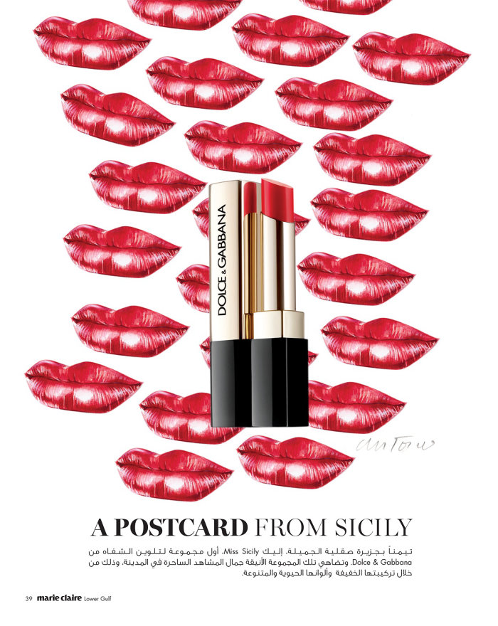 Dolce & Gabbana Lipstick Illustration