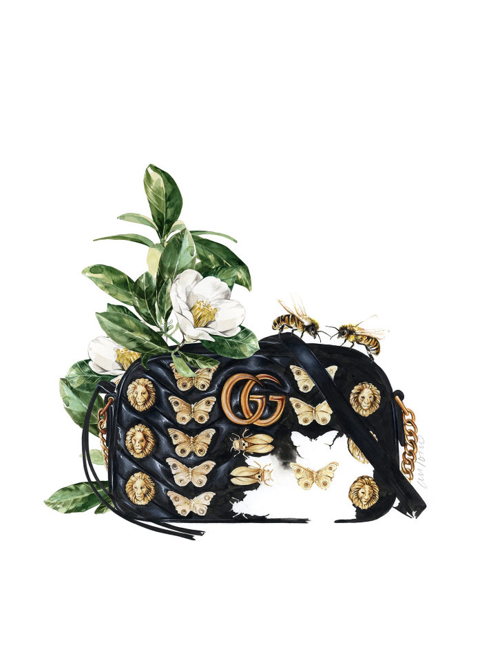 An Illustration For Gucci Handbag