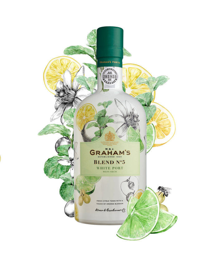 Label art for a W & J Graham's product