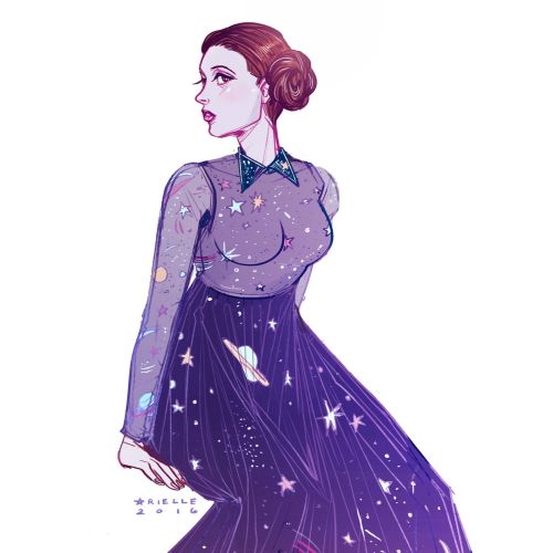 Illustration of a fashion lady
