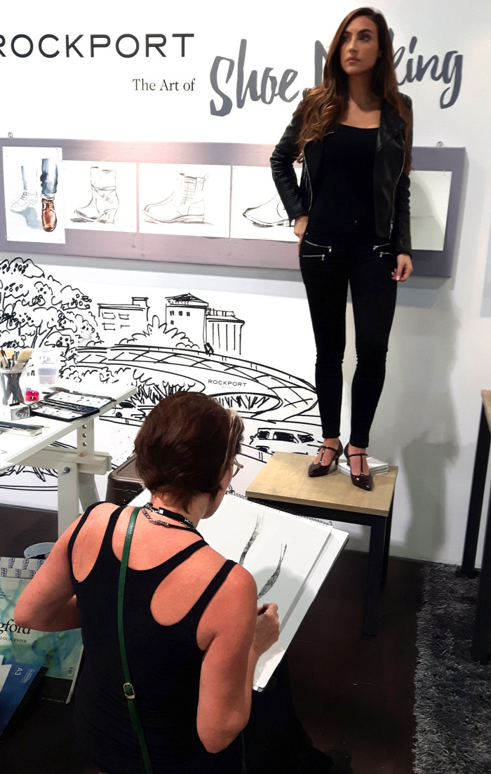 Vegas Fashion Fair - trabalhando com a Rockport Shoes