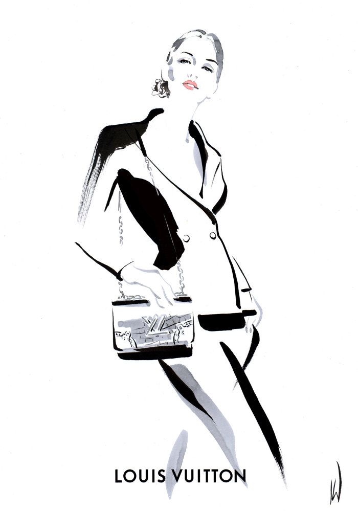 Live event drawing Louis Vuitton
