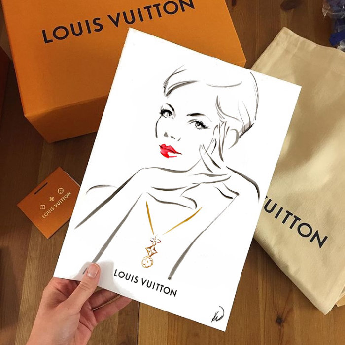 Louis Vuitton Live event drawing
