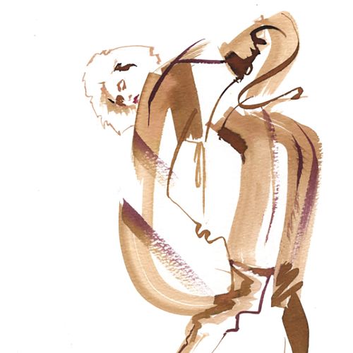 Katharine Asher Live Event Drawing Luxe de la mode