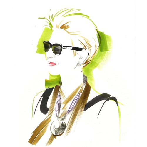 Katharine Asher Live Event Drawing 肖像 Illustrator from UK