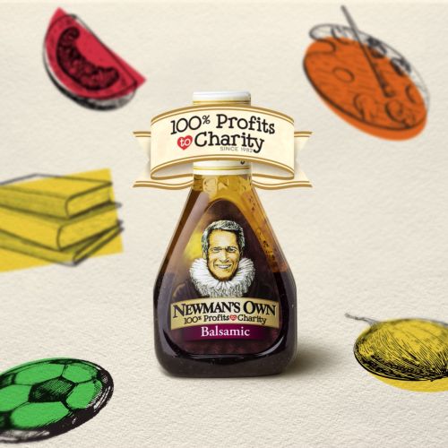 Packaging illustration of Newman's own Balsamic