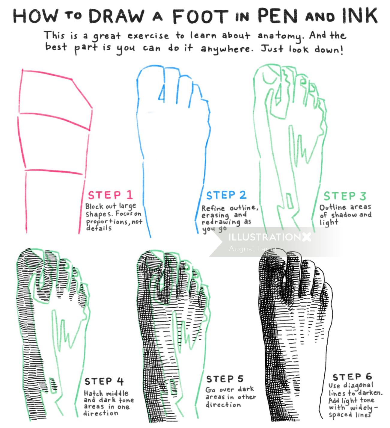人脚的图形化显示