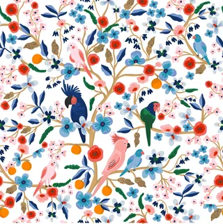 Motifs décoratifs d&#39;oiseaux dans les arbres