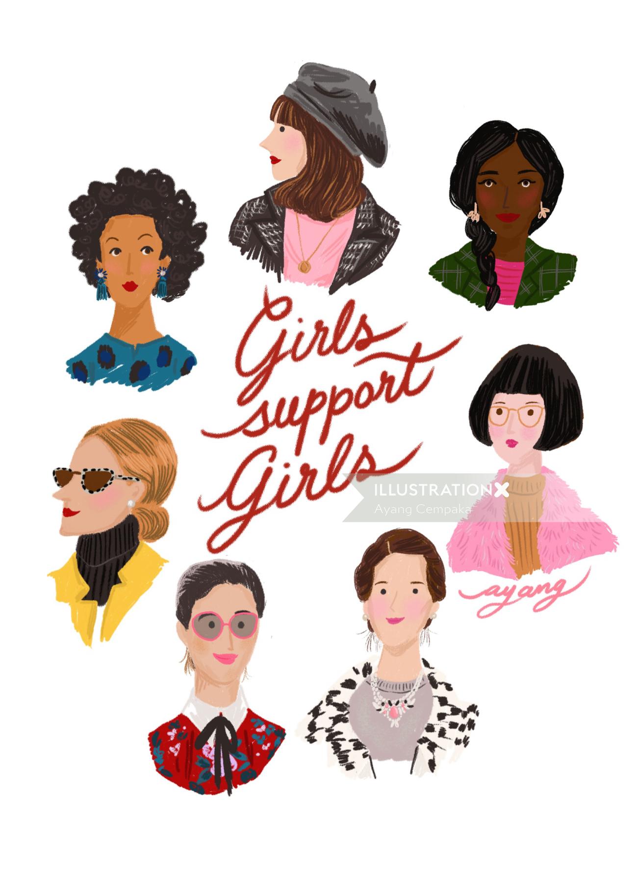 people girls support girls
