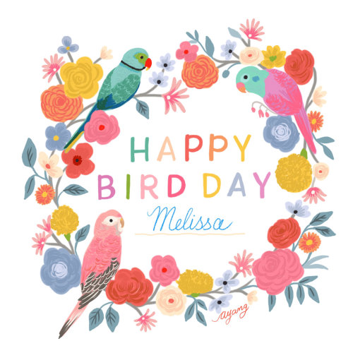 Animals Happy birthday melissa

