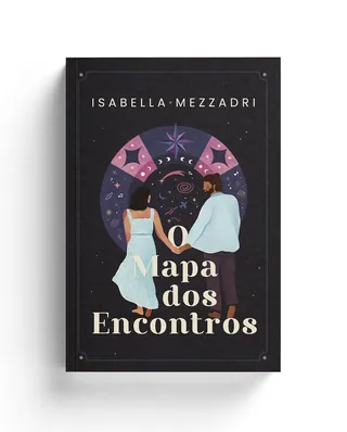 Book cover with two people holding hands under a circular design