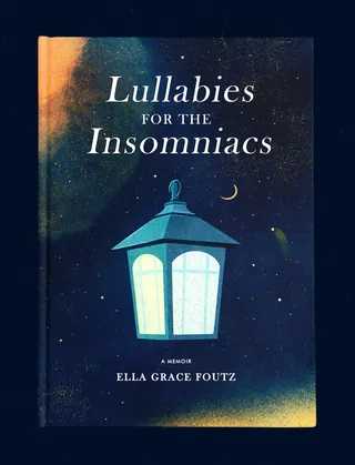 'Lullabies for the Insomniacs' book cover by Barbara Tamilin showing a glowing street lamp at night