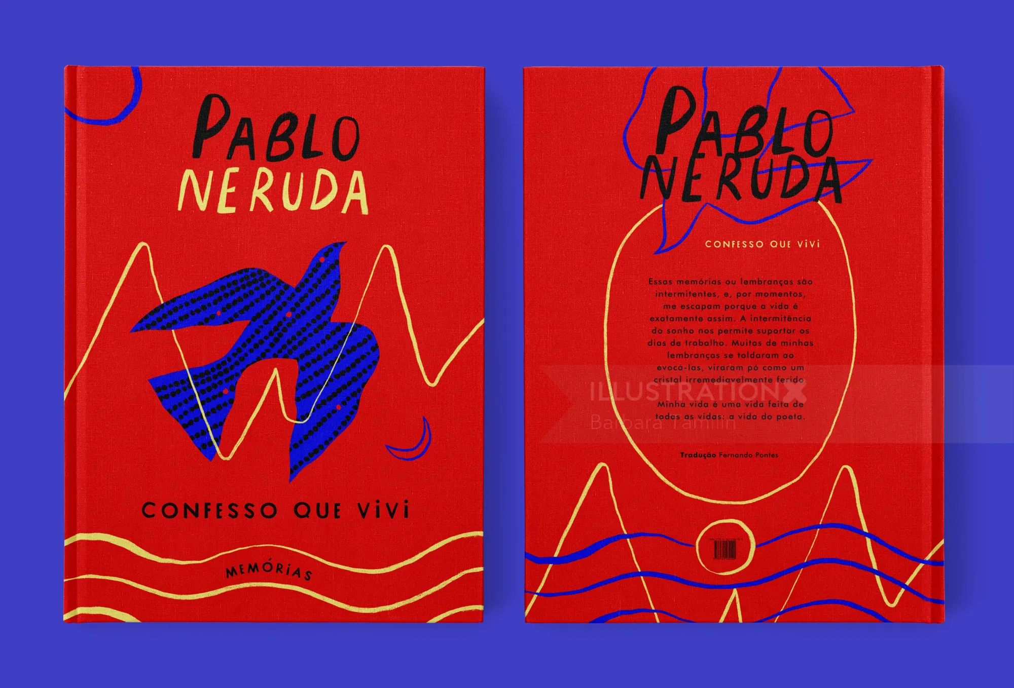 Book covers of Pablo Neruda's memoir Confesso Que Vivi by Barbara Tamilin