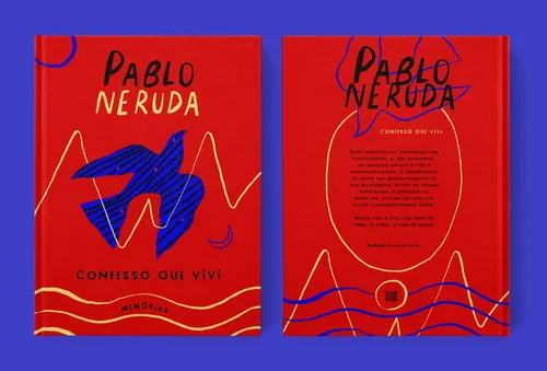 Book covers of Pablo Neruda's memoir Confesso Que Vivi by Barbara Tamilin