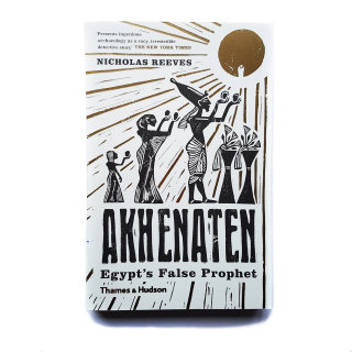 Arte da capa e texto de &#39;Akhenaton: Falso Profeta do Egito&#39;