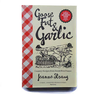 Capa do livro &quot;Goose Fat &amp; Garlic&quot; de Jeanne Strang