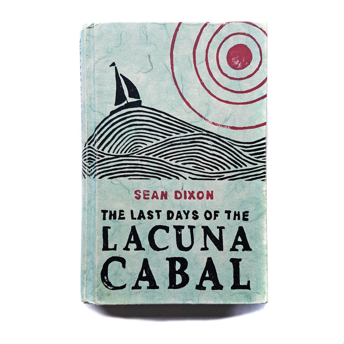 Couverture du livre de Sean Dixen&#39;s Last Days of The Lacuna Cabal, avec illustration de couverture en linogravure d&#39;un stylet