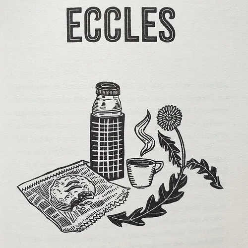 Typografie für den Kapiteltitel „Eccles Cake“