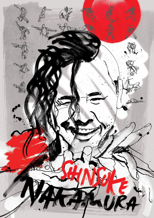 Diseño de póster para WWE Shinsuke Nakamura