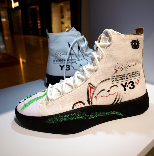 Graphical design of Adidas Y3 shoes