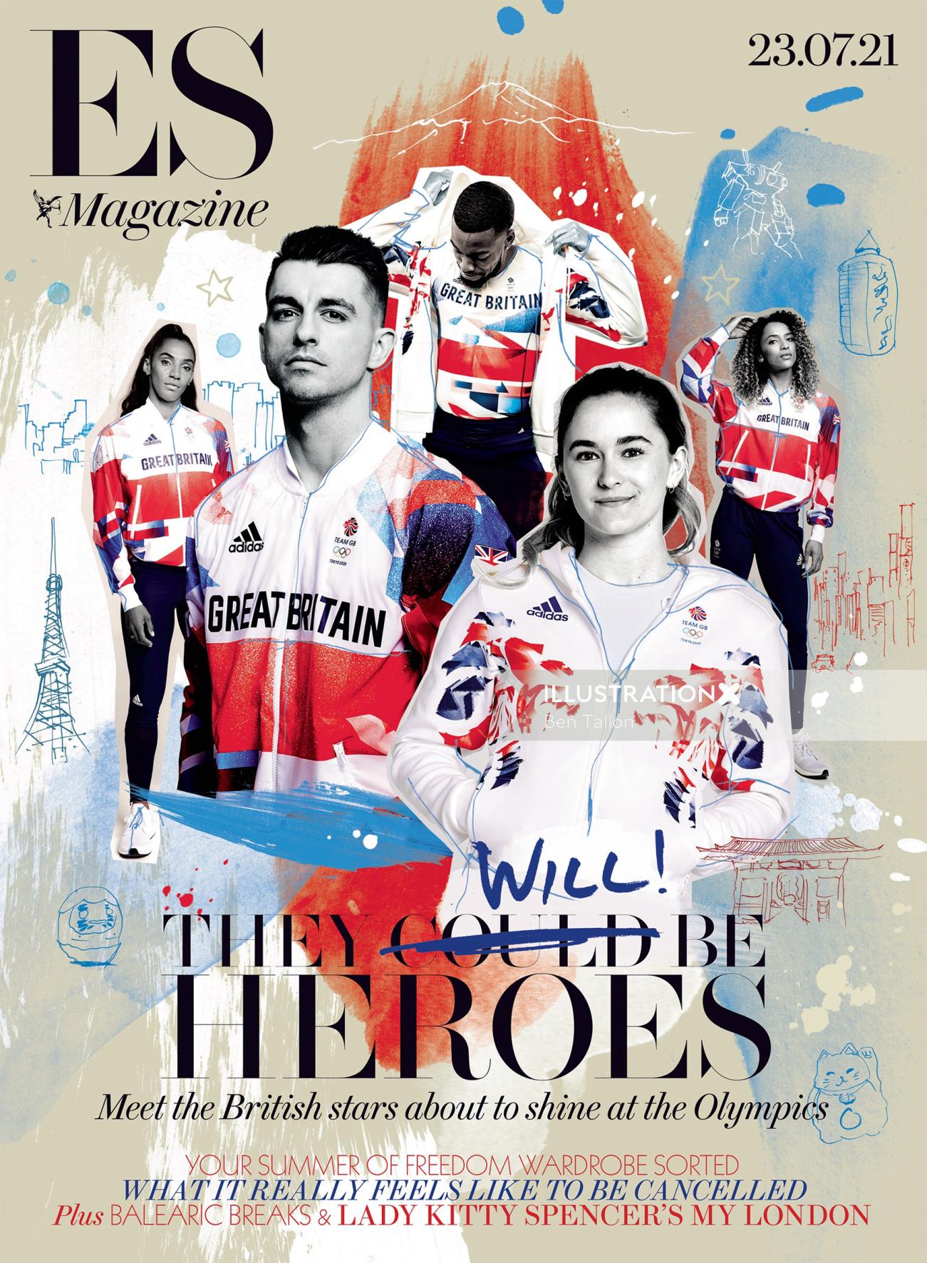 ES Magazine front cover art