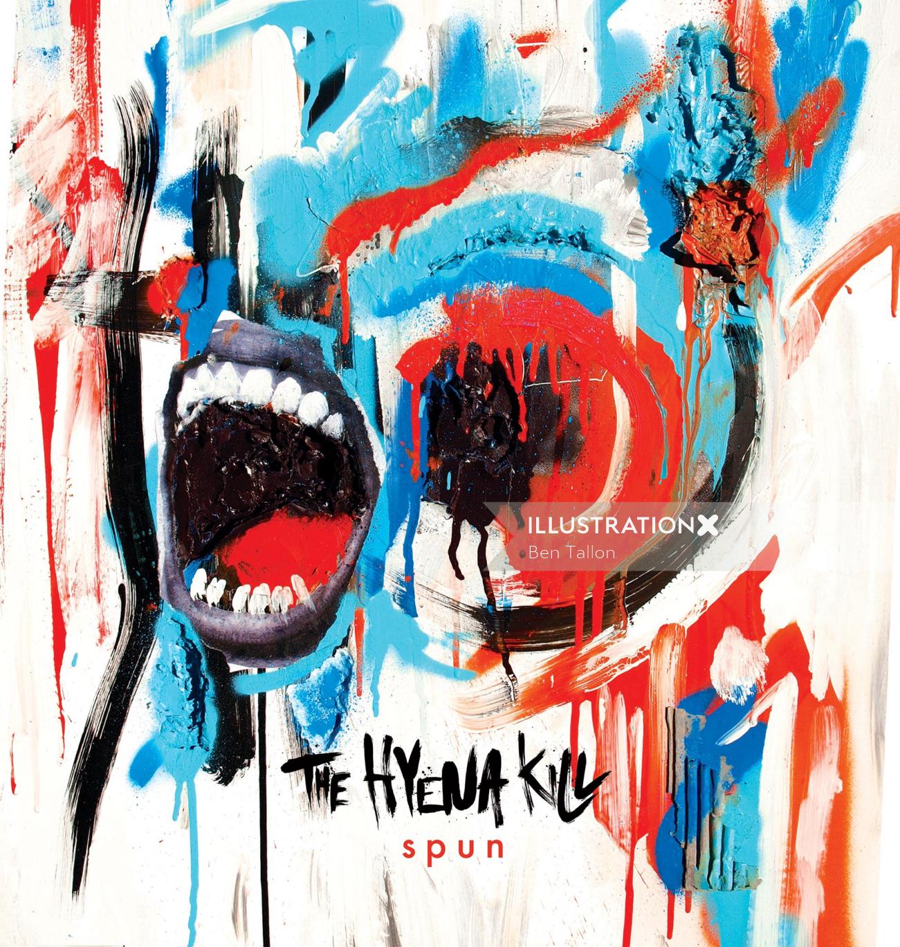 The Hyena Kill &#39;Spun&#39; オリジナル アルバム カバー アートワーク