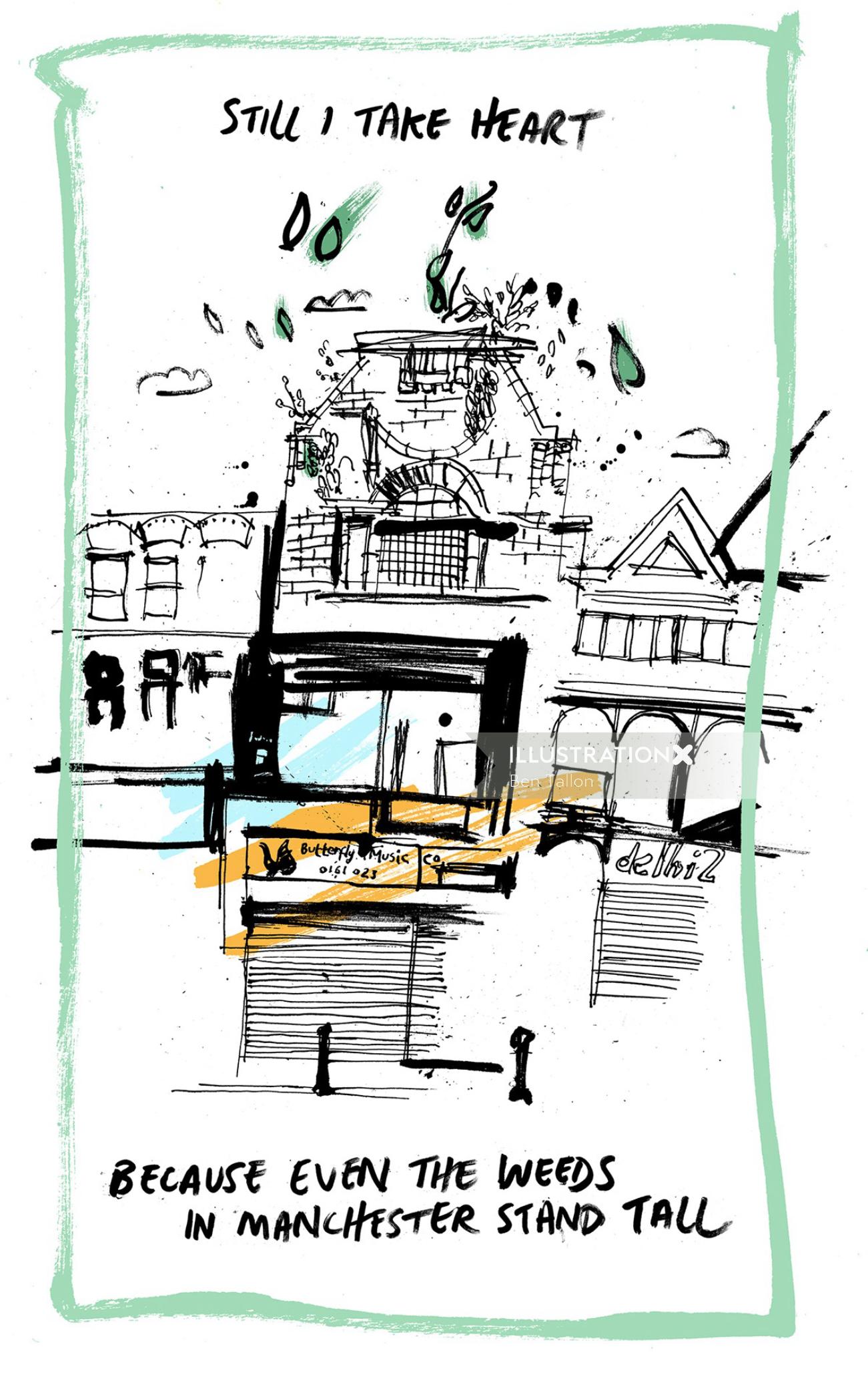 Guardian Cities graphic novel illustration