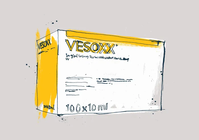 Detailed medical equipment illustrations for Vessox