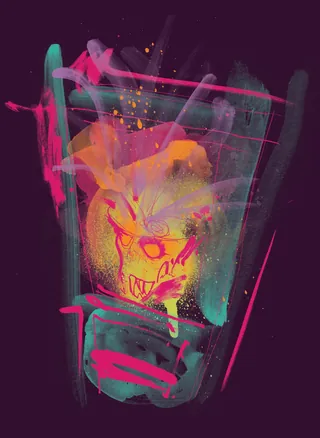 Artwork created for the story Life on a Lamppost
