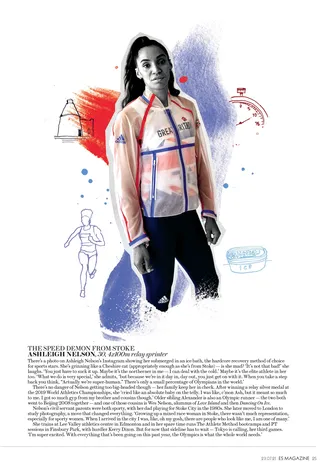 GB athlete for Evening Standard magazine