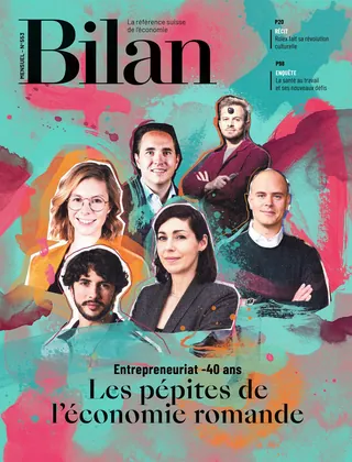 Cover design for the Bilan Magazine
