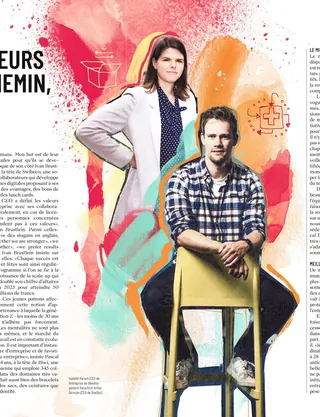 Cover highlighting French-speaking entrepreneurs under 40
