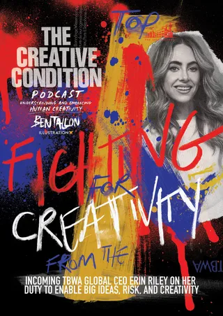 Poster for an interview with TBWA Global CEO Erin Riley