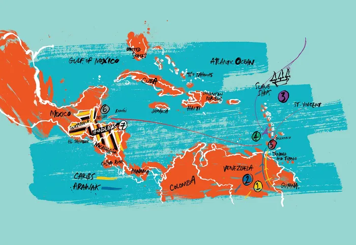 An illustrated map for Aurelio Martinez