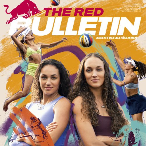 Ben Tallon's Red Bulletin cover with beach volleyball athletes