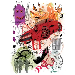 Creative Nissan illustration busting car myths