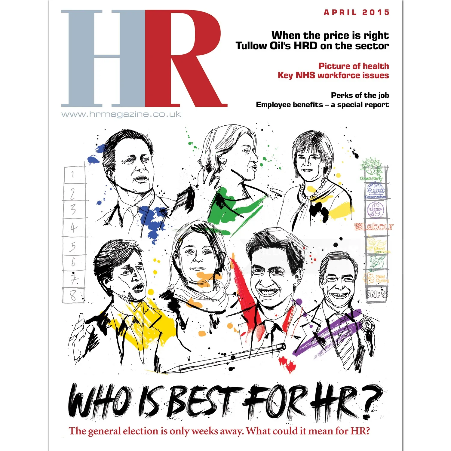 Election special cover for HR Magazine