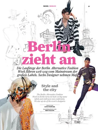 Berlin zieht an poster design